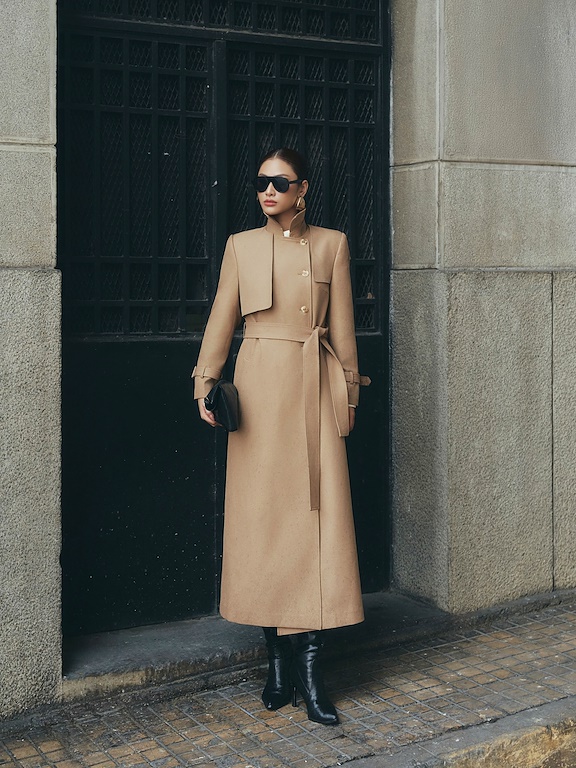 Áo trendcoat cổ đức có chân